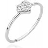 Blink-Blink Zlatý prsteň SRDIEČKO s diamantom 0.10 ct 1342BDB