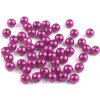 Plastové voskové koráliky Ø6mm/10g purpurové