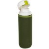 NEOFLAM DROPLET eko fľaša, 700ml + puzdro - ZELENÁ (Zelená ekologická fľaša s neoprénovým puzdrom od Reintexu)