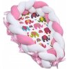 T-tomi Pletené hniezdočko pre bábätko 2v1 Pink elephant