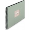Hama album klasický špirálový FINE ART 36x32 cm, 50 strán, sage, čierne listy - HAMA 9871