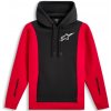 ALPINESTARS mikina IGNITE HOODIE čierna/červená - 2XL