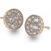 Hot Diamonds Strieborné náušnice Hot Diamonds Emozioni scintilla Rose zlaté DE457