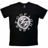 Tričko Foo Fighters - Wheel Logo Shadow, Unisex,Čierna,XL