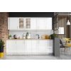 Stolkar NATALIA kuchynská linka 260 cm, biely lesk