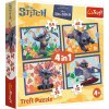 TREFL Puzzle Lilo & Stitch: Prázdniny na Havaji 4v1 (35,48,54,70 dílků) (34666)