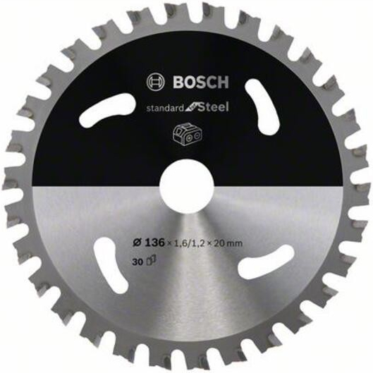 Bosch Pilový kotouč pro řezání standardní for Steel Accessories 2608837746 Průměr: 136 mm zubů 30