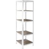 Meets-ecommerce UG Kovový regál 180x50x40, 4-6 políc Farba: Biela, Počet polic: 5 políc