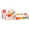 Teddies Zatĺkačka Xylofón 2v1 drevo 29x18cm s kladivkom s guľami