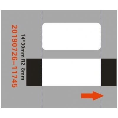 Niimbot etikety EP 14 × 30 mm 210 ks Transparent na D11 a D110