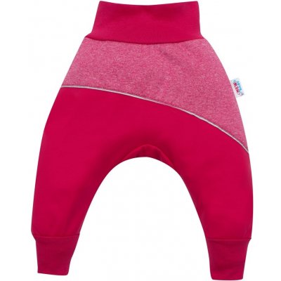 NEW BABY Softshellové dojčenské nohavice ružové 86 (12-18m)