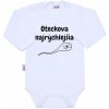 Body s potlačou New Baby Oteckova najrýchlejšia Biela 86 (12-18m)