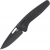 SOG-12-73-03-57 ONE-ZERO XR - BLACK AL & BLACK CHROME vreckový nôž 7,9 cm, celočierna, hliník, chróm