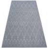 Najkoberce SENSE Micro 81249 ETNO Cik Cak strieborný/biely 80x150 cm