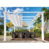 Paragon Outdoor Florence 11x16 hliníková pergola, biela farba 350x505x236 cm, NOVINKA