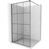 Mexen Kioto sprchová stena Walk-in 100 x 200 cm, čierny vzor 8 mm, gun metal - 800-100-101-95-77
