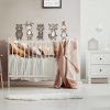 INSPIO Nálepka zvieratká v zemitých odtieňoch a škandinávskom štýle 50x90 zvieratá, medvede a sovy hnedá, plnofarebný motív