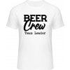 Mymate Predĺžené Tričko MY111 - Pivný dizajn - Team Leader - White / White - XXL - Pánske