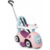 Odrážadlo rozšíriteľné Maestro Ride-On Pink 3in1 Smoby s 3 zvukmi a vodiaca tyč s ohrádkou - magické oči od 6 mes