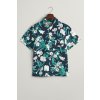 KOŠEĽA GANT OLEANDER PRINT COTTON SS SHIRT EVENING BLUE