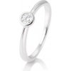 SOFIA DIAMONDS prsteň z bieleho zlata s diamantom 0,15 ct BE41/85128-6-W