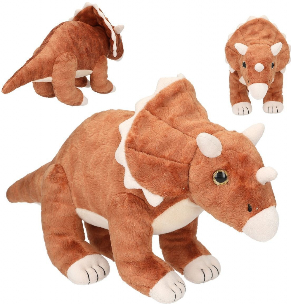 dinosaurus Dino World Hnedý Triceratops 36 cm