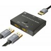 Obojsmerný prepínač DisplayPort Xput (2x1/1x2), 8K/30Hz, 4K UHD/120Hz, 1080p/240Hz 8K DP Bi-direction Switch