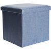 HOMESTYLING Taburet s úložným prostorem 38x38cm šedá KO-101000520seda