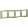 Rámček 4-násobný jablkovozelená/slonovinová Unica Plus (Schneider)