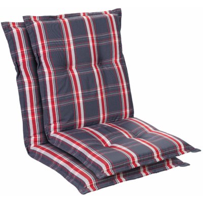 Blumfeldt Prato, čalúnená podložka, podložka na stoličku, podložka na nižšie polohovacie kreslo, na záhradnú stoličku, polyester, 50 × 100 × 8 cm, 2 x podložka (CPT10_10240764-2_)