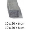 Semmelrock CityTop 10x20x8cm bez fázy, Farby sivá