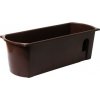 Nohel Garden Truhlík samozavlažovací FLORA s knoty plastový hnedý 60 cm