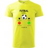 Futbal volá - Klasické pánske tričko vyššej gramáže - 2XL ( Neonová žltá )