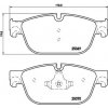 Sada brzdových platničiek kotúčovej brzdy BREMBO P 61 115