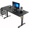 Ultradesk Momentum čierna / Herný stôl / 152 x 70 x 75 cm / USB hub (UDESK-MM-BK)