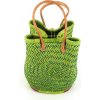 GLOBO Fair Trade Partner Sťahovacia taška z trávy juncus z Madagaskaru, zelená