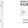 FT - MADLO kód K31 25x25 mm ST ks Rozteč madla: 1000 mm, Dĺžka: 1200 mm, Rozmer profilu madla: 25x25 mm BIM - biela matná (FBO)