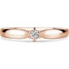 Florence | Zásnubný prsteň so stredovým diamantom 0.055ct, ružové zlato 49