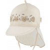 RDX Letná šiltovka viazacia s plachetkou béžová psík a mačička