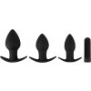 Black Velvets Vibrating Butt Plug Set