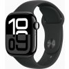 Apple Watch Series 10 46 mm klavírne čierny hliník s čiernym športovým remienkom S/M MWWP3QC/A