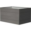 ROJAPLAST Záhon vyvýšený Premium, plech, antracit 90 x 90 x 76 cm