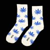 Vtipné ponožky Marihuana biele Veľkosť: 43-46