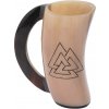 Mythrojan Vikinský korbel z rohu „Valknut“, 200 ml - Outlet