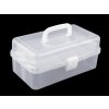 Plastový box / kufrík 20x33x15 cm rozkladací - 1 ks 1 Transparent