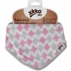 Kikko Bambusový slintáček Xkko BMB - Scandinavian Baby Pink Cross