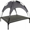 Purlov 25428 Pelech pre psa s baldachýnom 90 x 90 x 70 cm, sivý