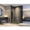 Aquatek GLASS R21 120 × 80 cm CHRÓM Sprchová zástena
