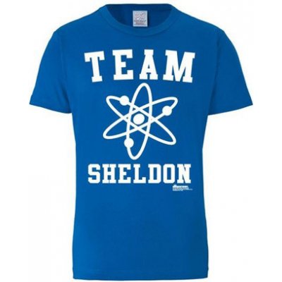 Pánské tričko The Big Bang Theory|Teorie velkého třesku: Team Sheldon (M) modré bavlna