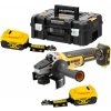 DEWALT Aku uhlová brúska 18V 125mm, 2x 5Ah, bez nabíjačky, TSTAK DCG406P2LRT